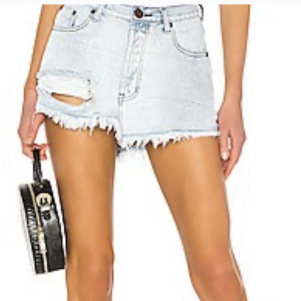 One Teaspoon Junkyard Mini Skirt in Antique Size 26 NWT